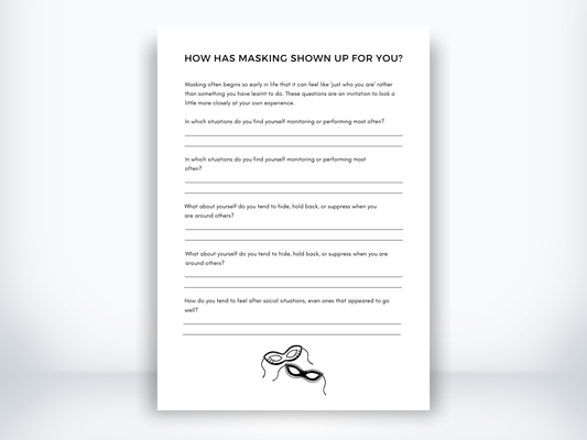 How Has Masking Shown Up For You PDF