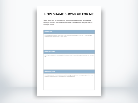 How Shame Shows Up For Me PDF