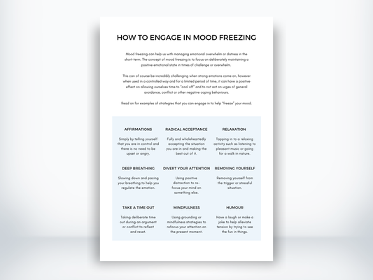 How To Engage In Mood Freezing Handout PDF