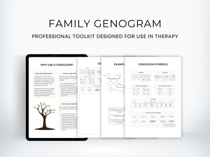 Family Genogram for Therapy Client