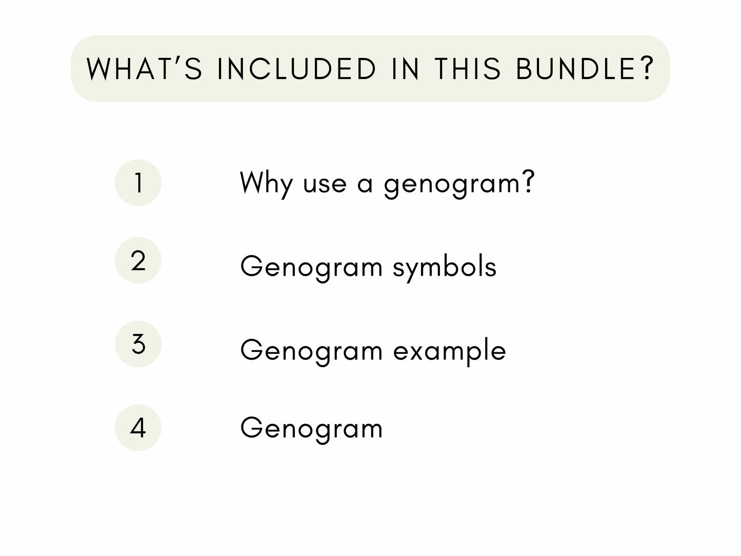 Family Genogram for Therapy Client