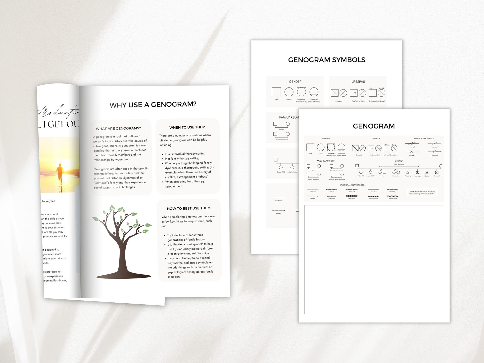 Family Genogram for Therapy Client