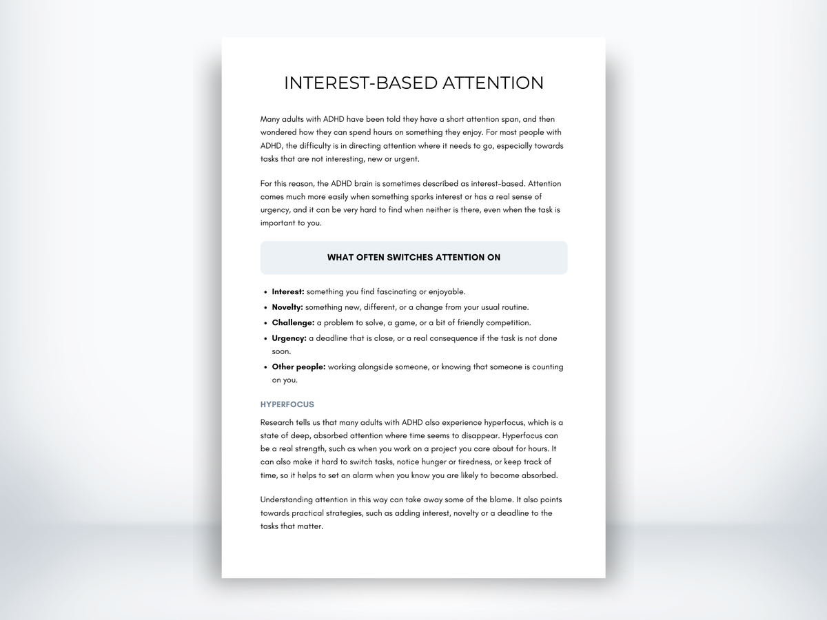 Interest-Based Attention PDF