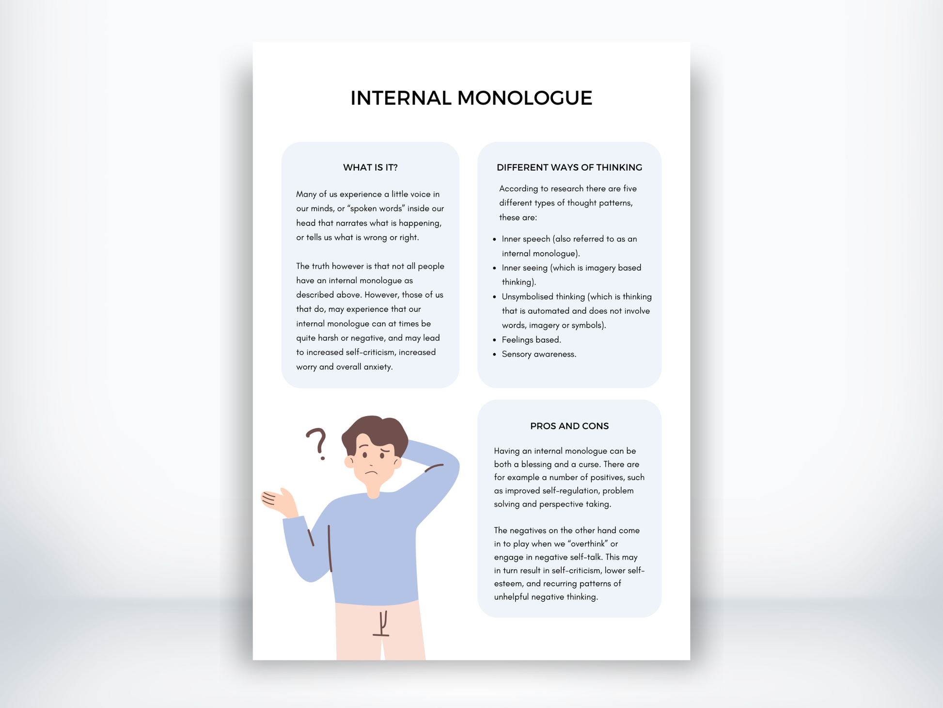 Internal Monologue Handout PDF