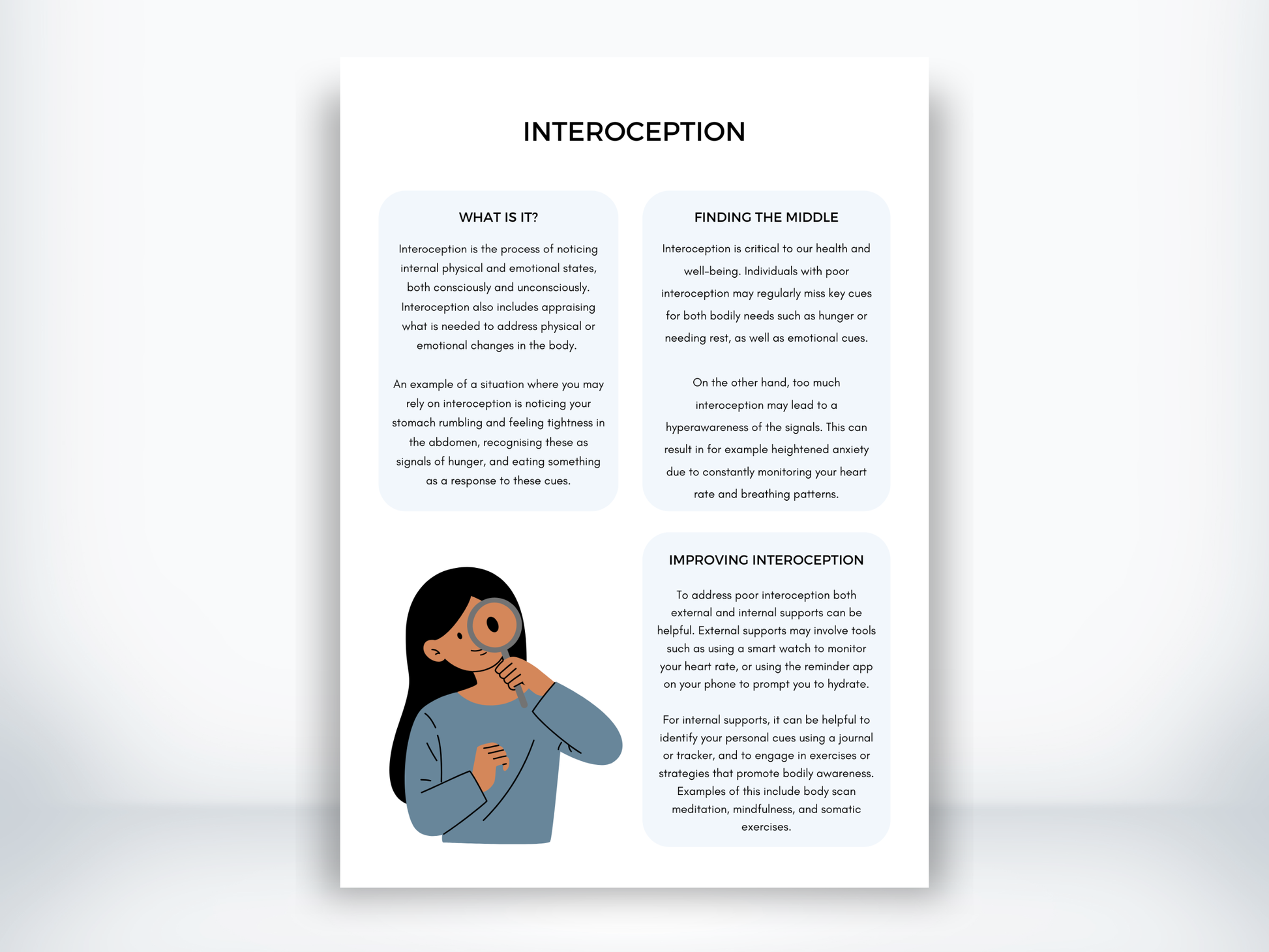 Interoception Handout PDF