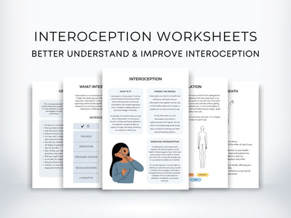 Interoception Psychoeducation Worksheets