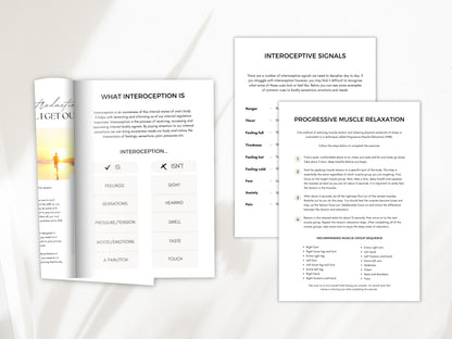 Interoception Psychoeducation Worksheets