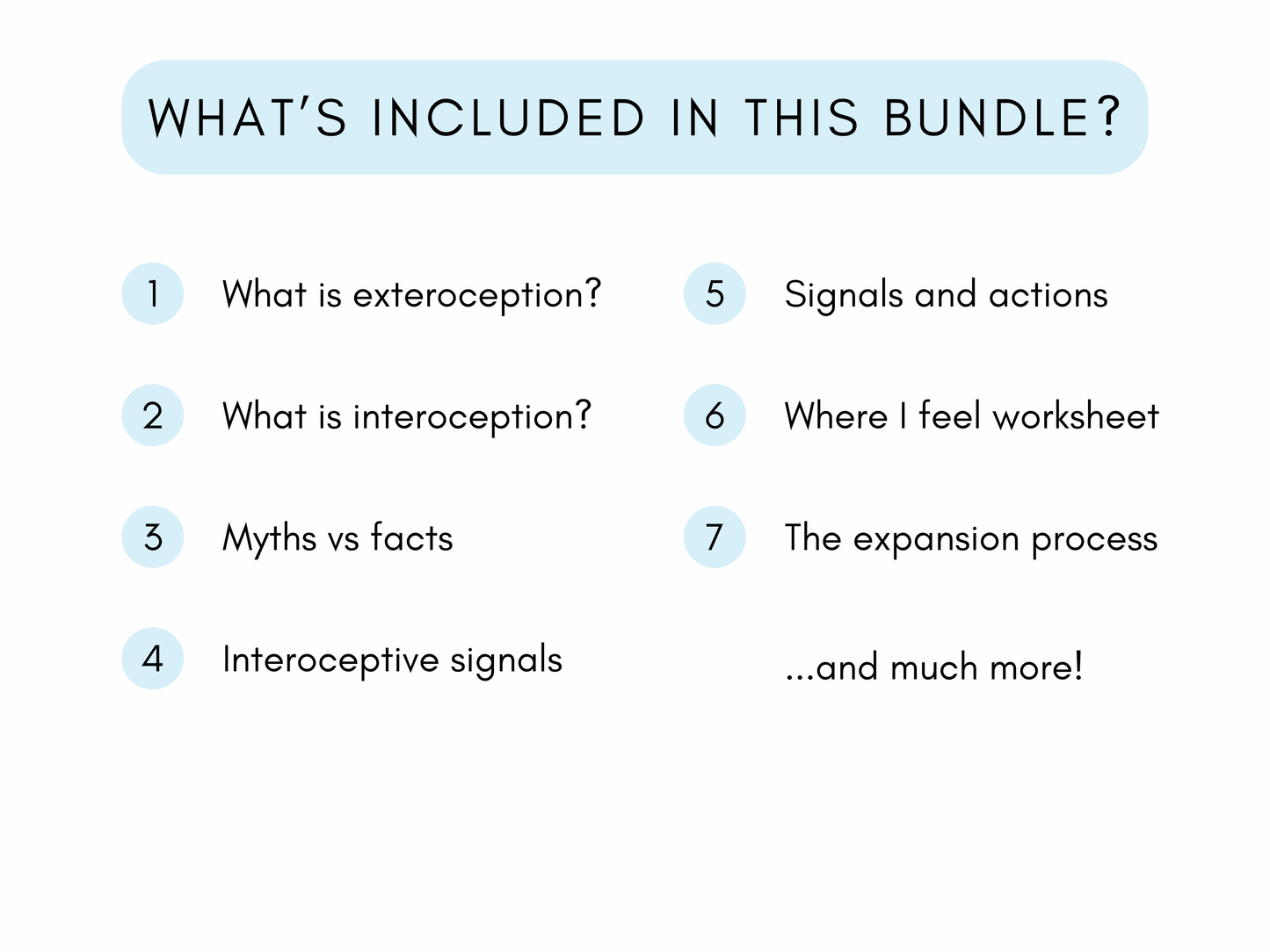 Exteroception vs Interoception Worksheets