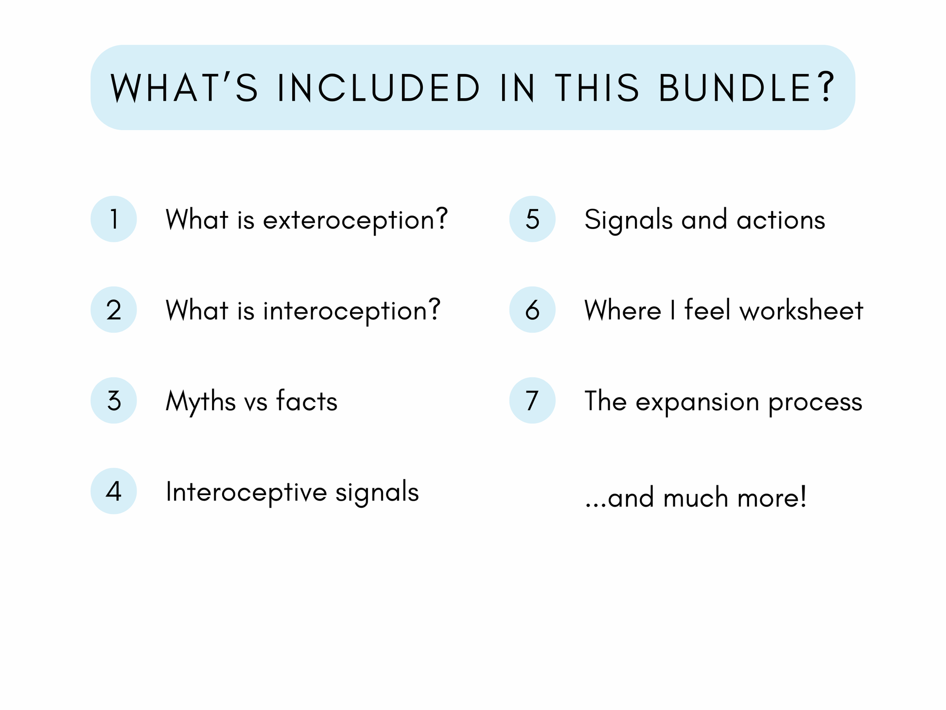 Exteroception vs Interoception Worksheets