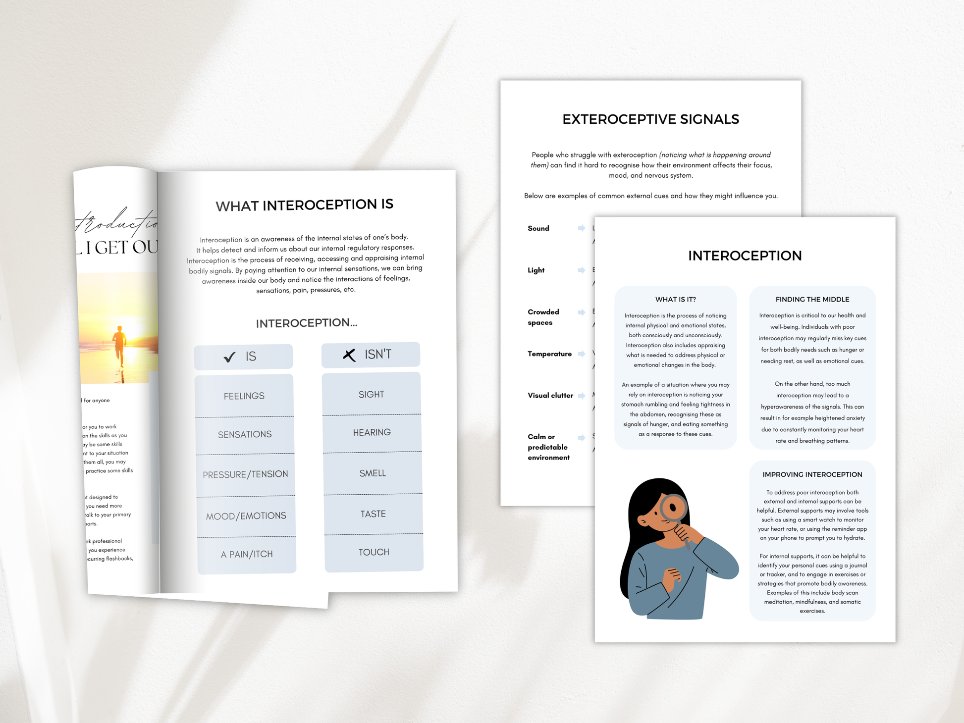 Exteroception vs Interoception Worksheets