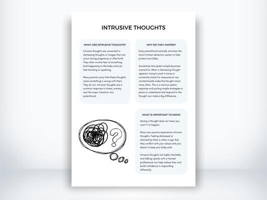 Intrusive Thoughts as a New Parent Handout PDF