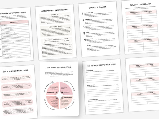 Addiction Recovery Worksheets | My Thriving Mind