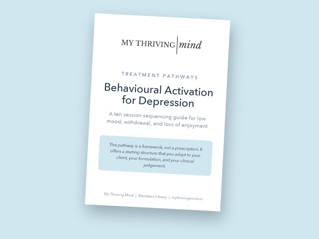 Behavioural Activation for Depression