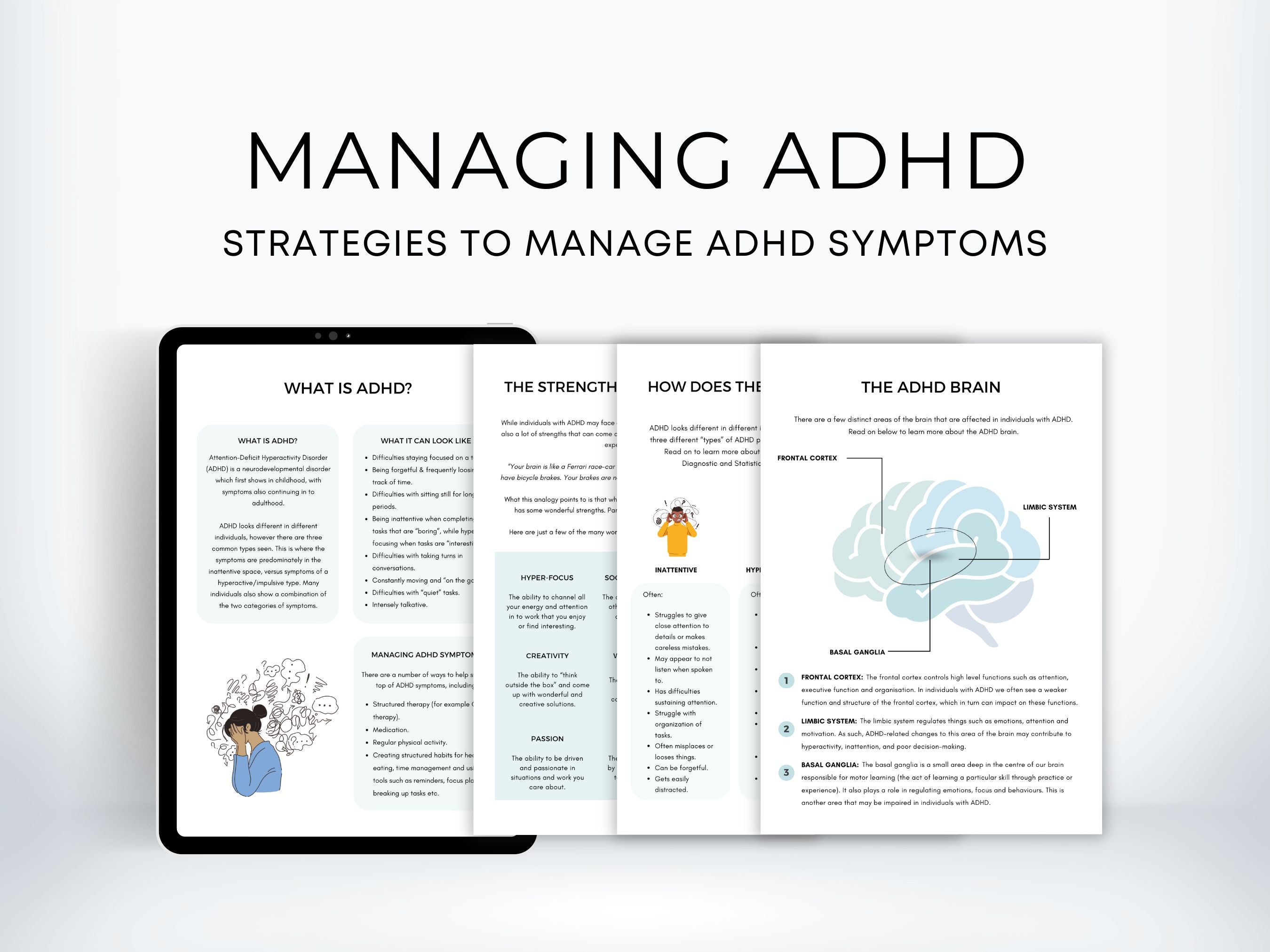 ADHD Worksheets | My Thriving Mind