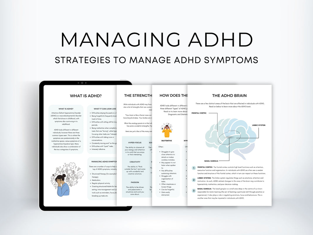 ADHD Worksheets | My Thriving Mind