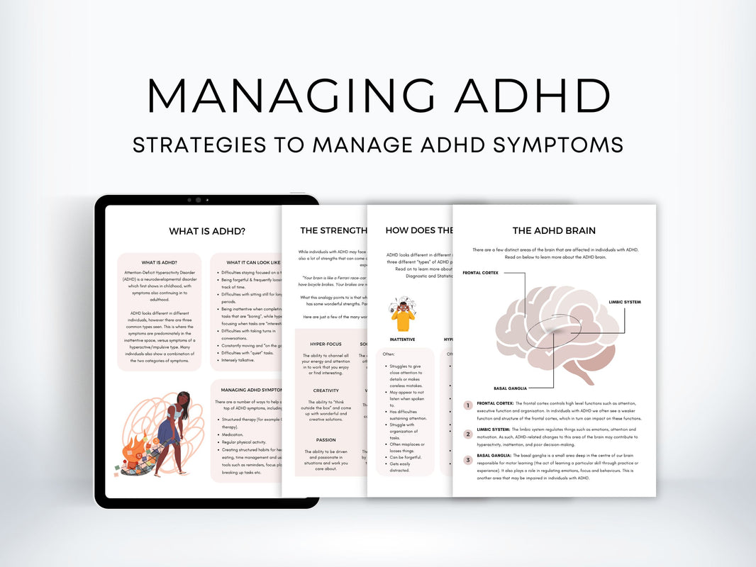 ADHD Worksheets | My Thriving Mind