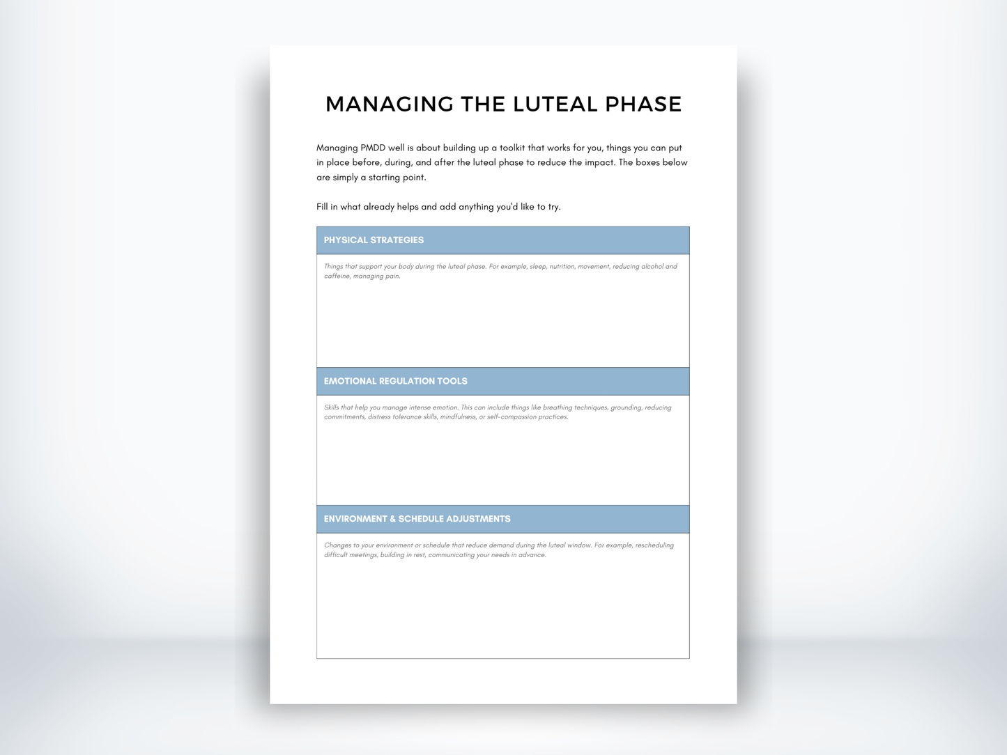 Managing the Luteal Phase PDF