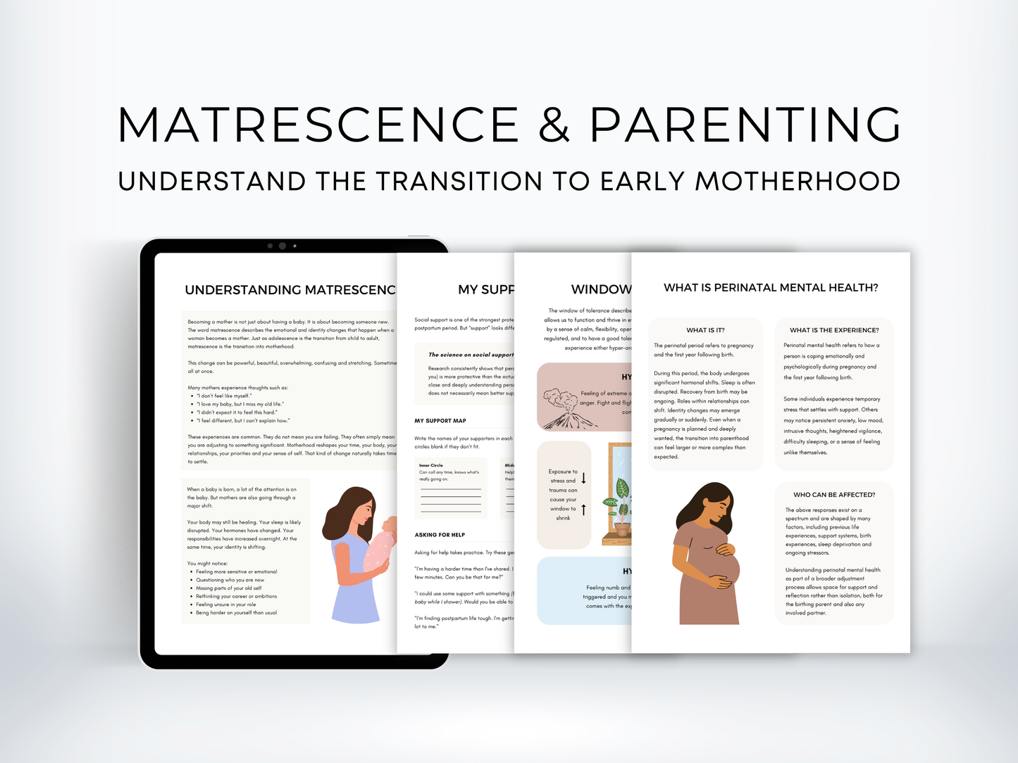 Matrescence & Perinatal Mental Health Worksheets