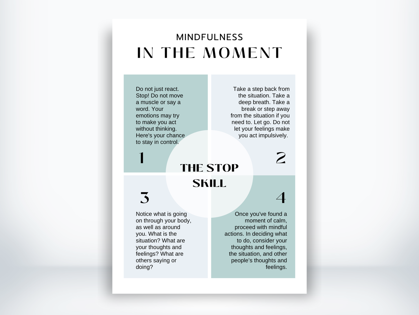 Mindfulness In the Moment Techniques PDF
