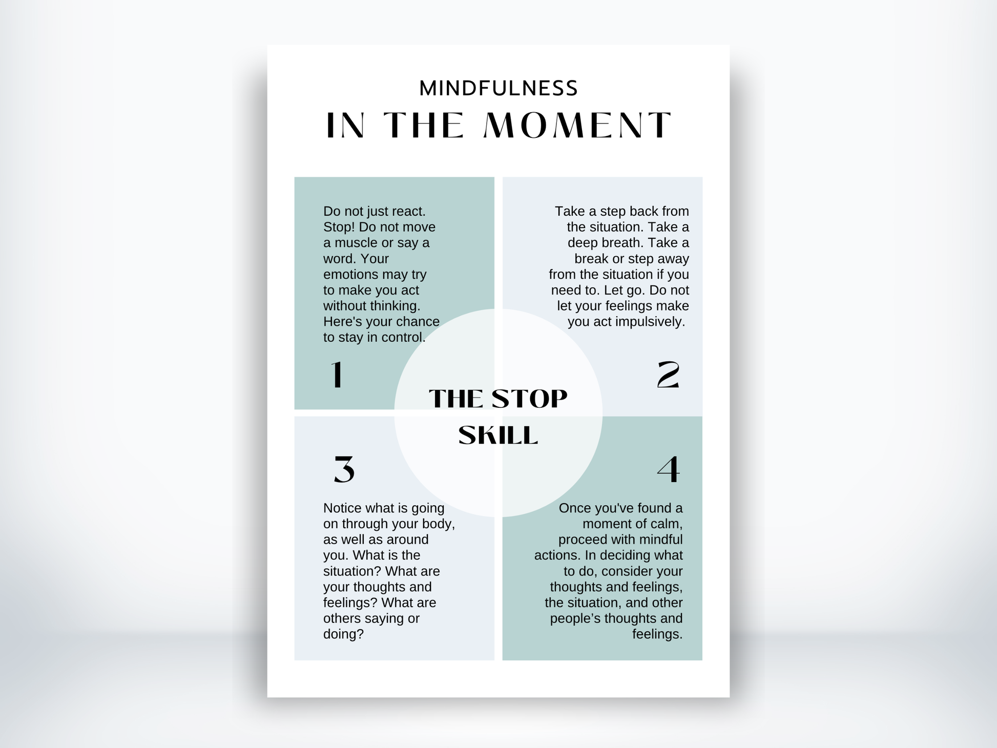 Mindfulness In the Moment Techniques PDF