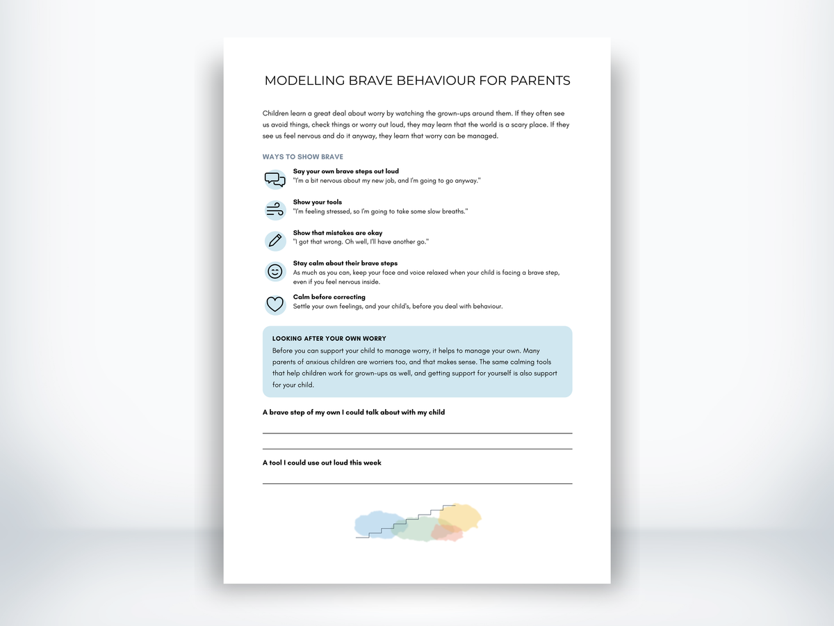 Modelling Brave Behaviour for Parents PDF - My Thriving Mind