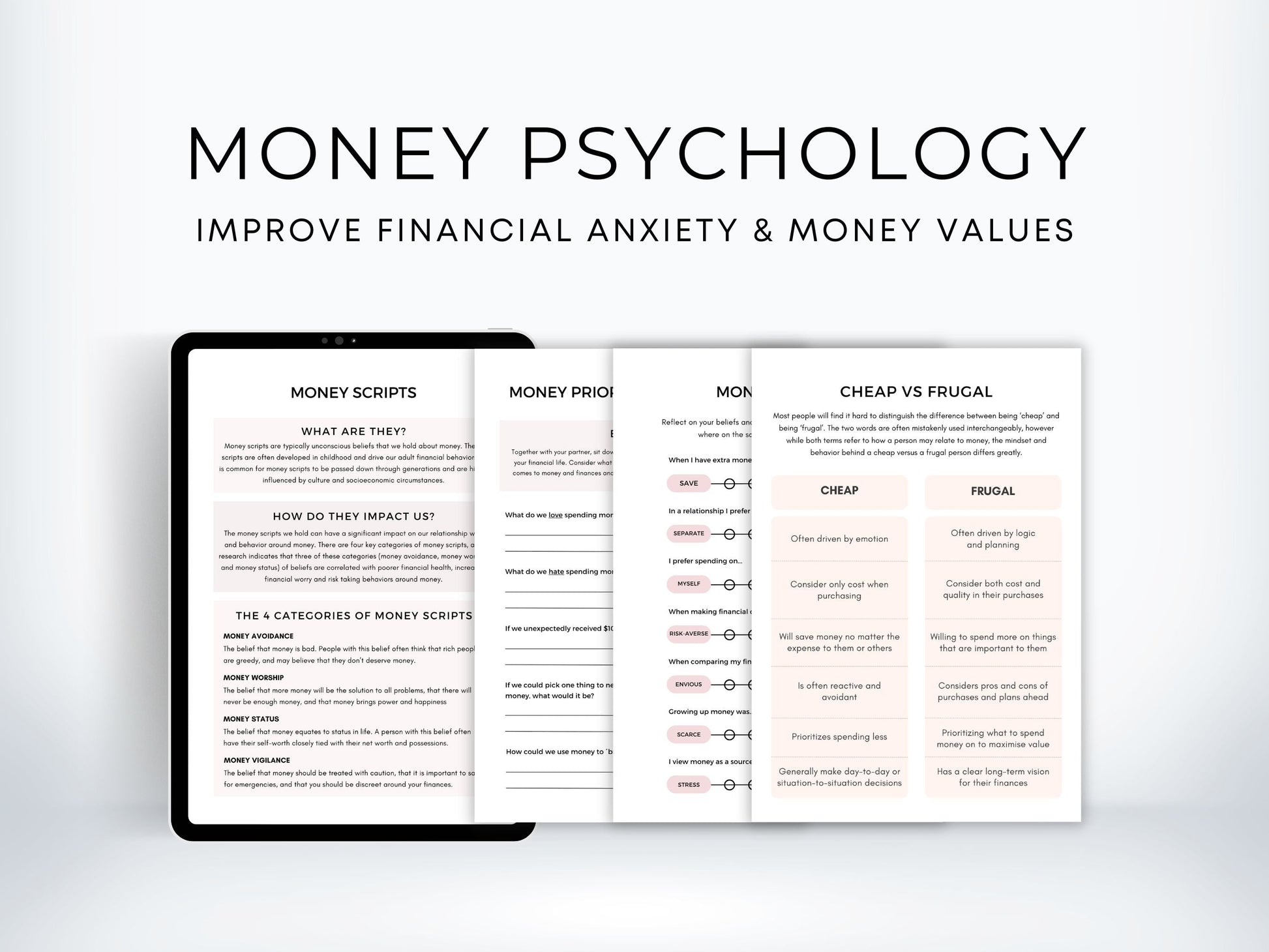 Money Psychology Worksheets PDF