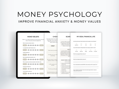 Money Psychology Worksheets PDF