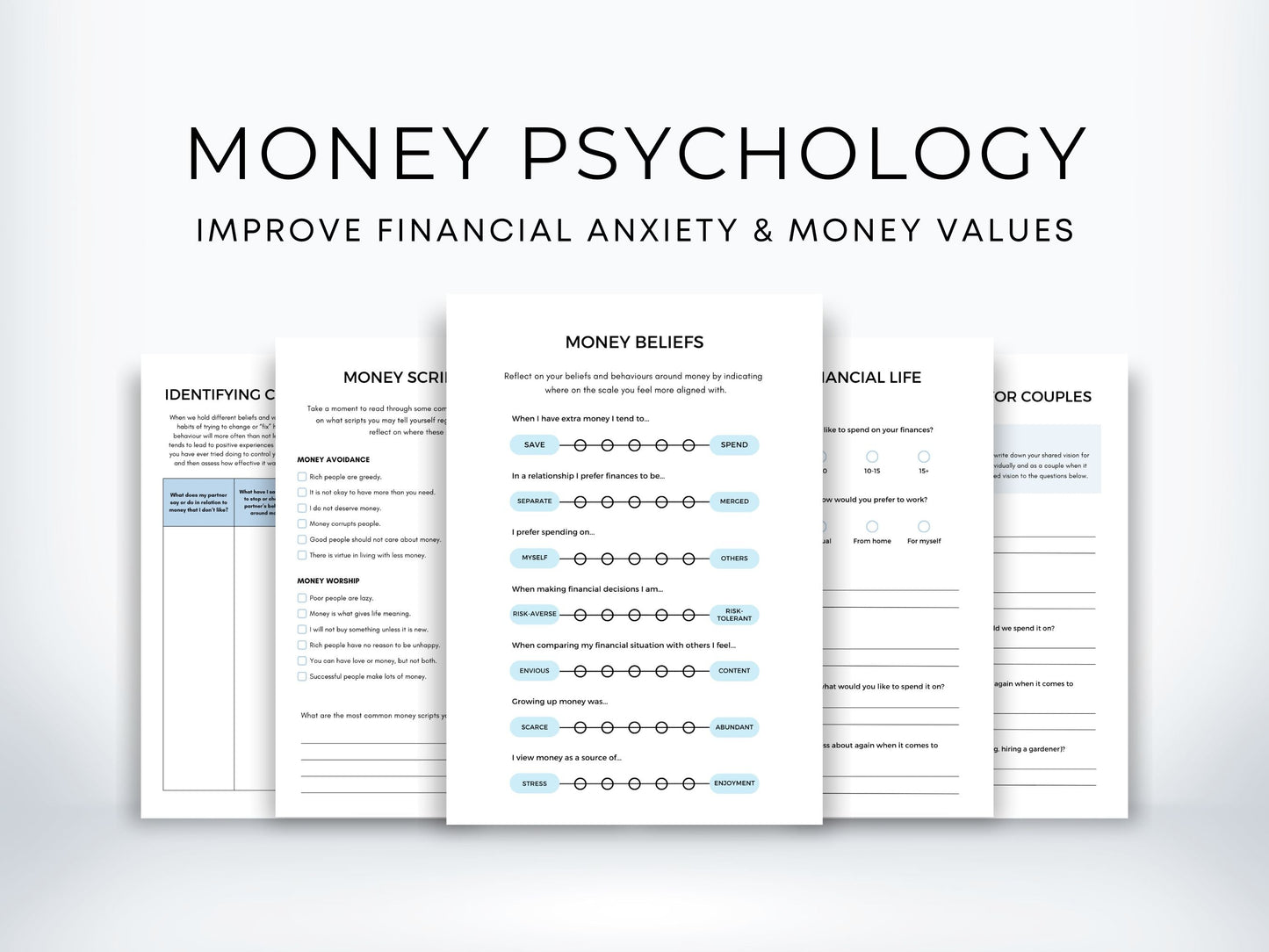 Money Psychology Worksheets PDF