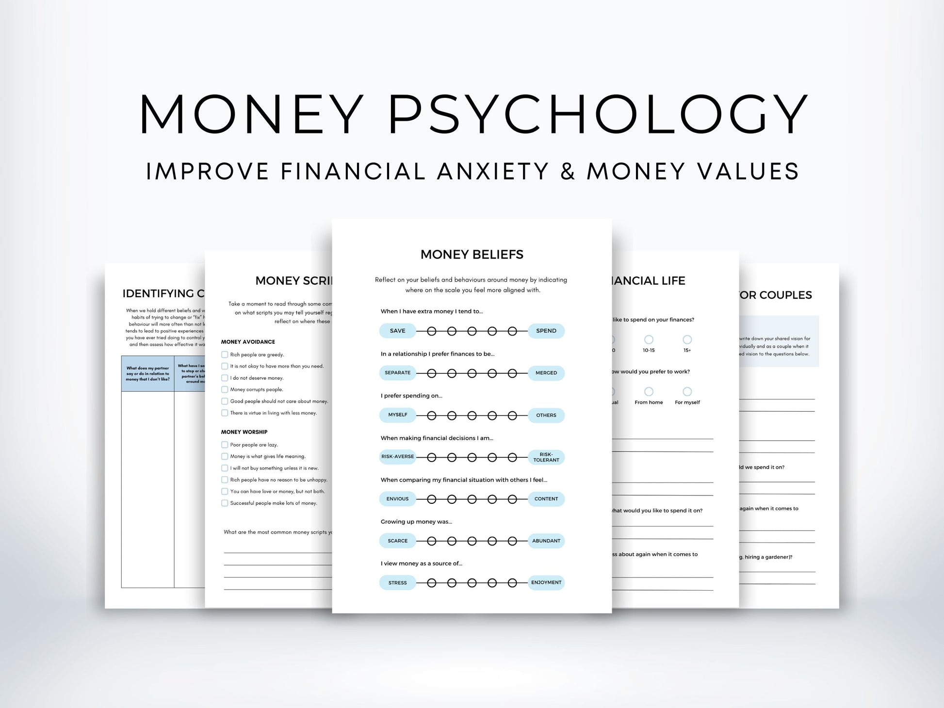 Money Psychology Worksheets PDF