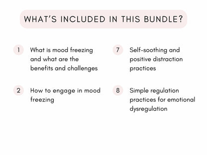 Mood Freezing Psychoeducation Worksheets