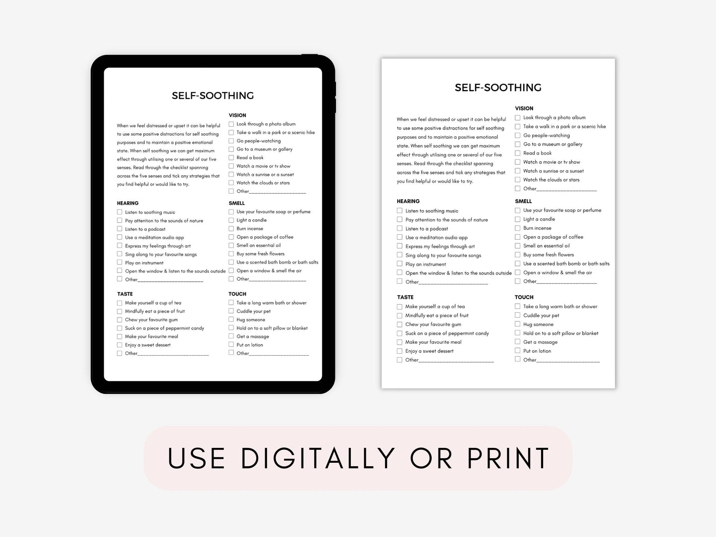 Mood Freezing Psychoeducation Worksheets