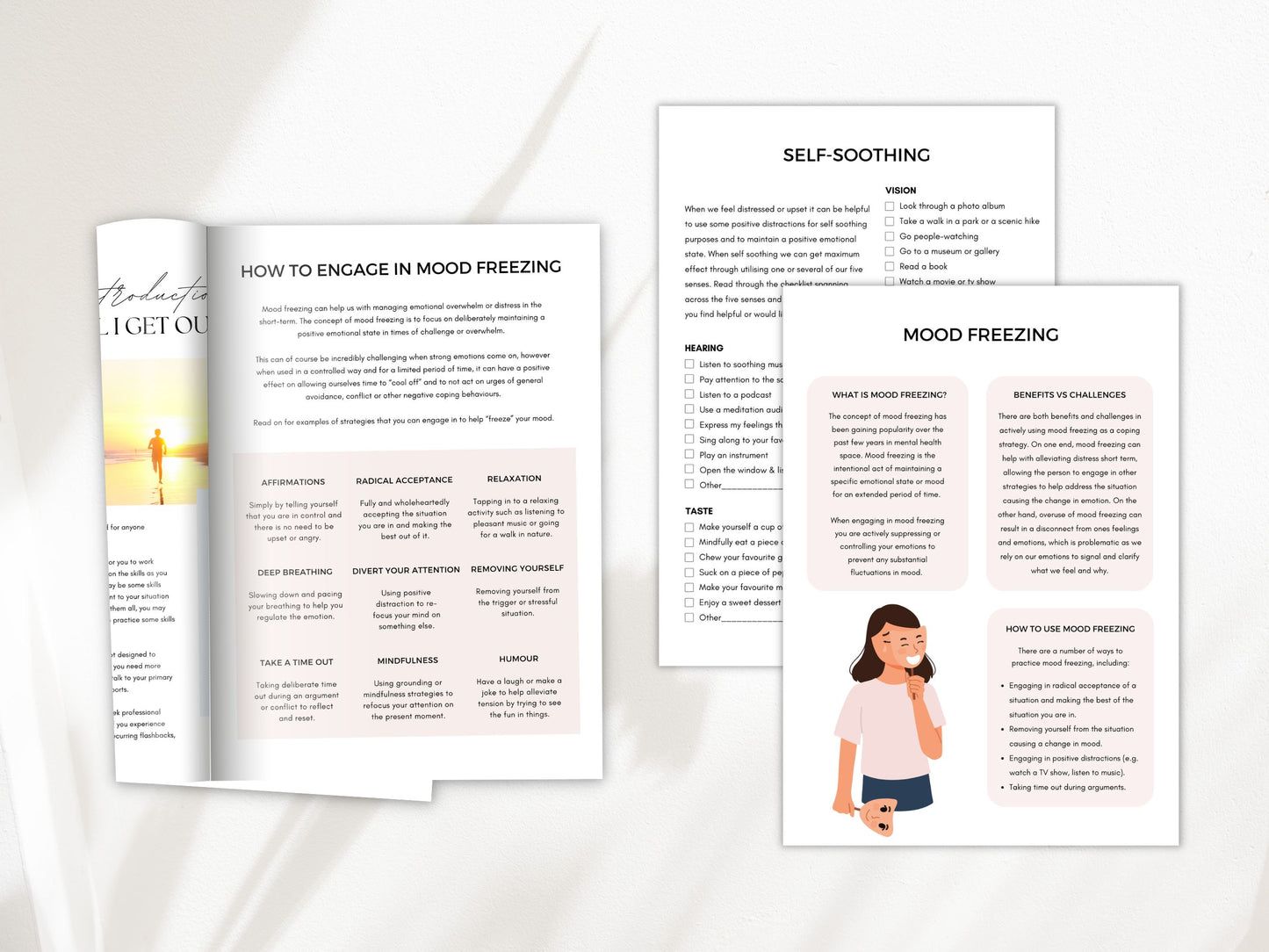 Mood Freezing Psychoeducation Worksheets