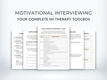 Motivational Interviewing Worksheets