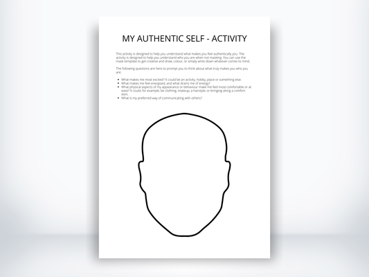 My Authentic Self Worksheet PDF