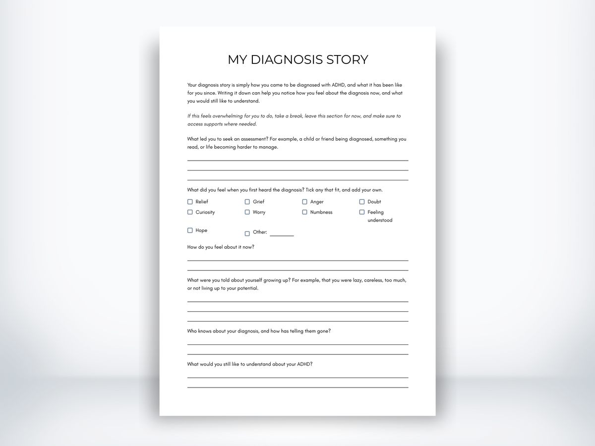 My ADHD Diagnosis Story PDF