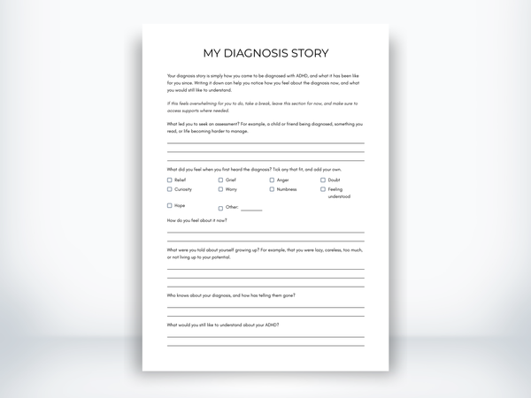 My ADHD Diagnosis Story PDF