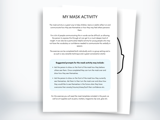 My Mask Activity Art Therapy PDF