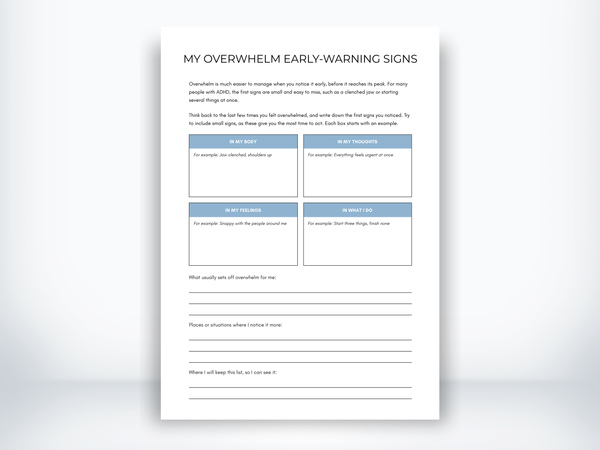 My Overwhelm Early-Warning Signs PDF