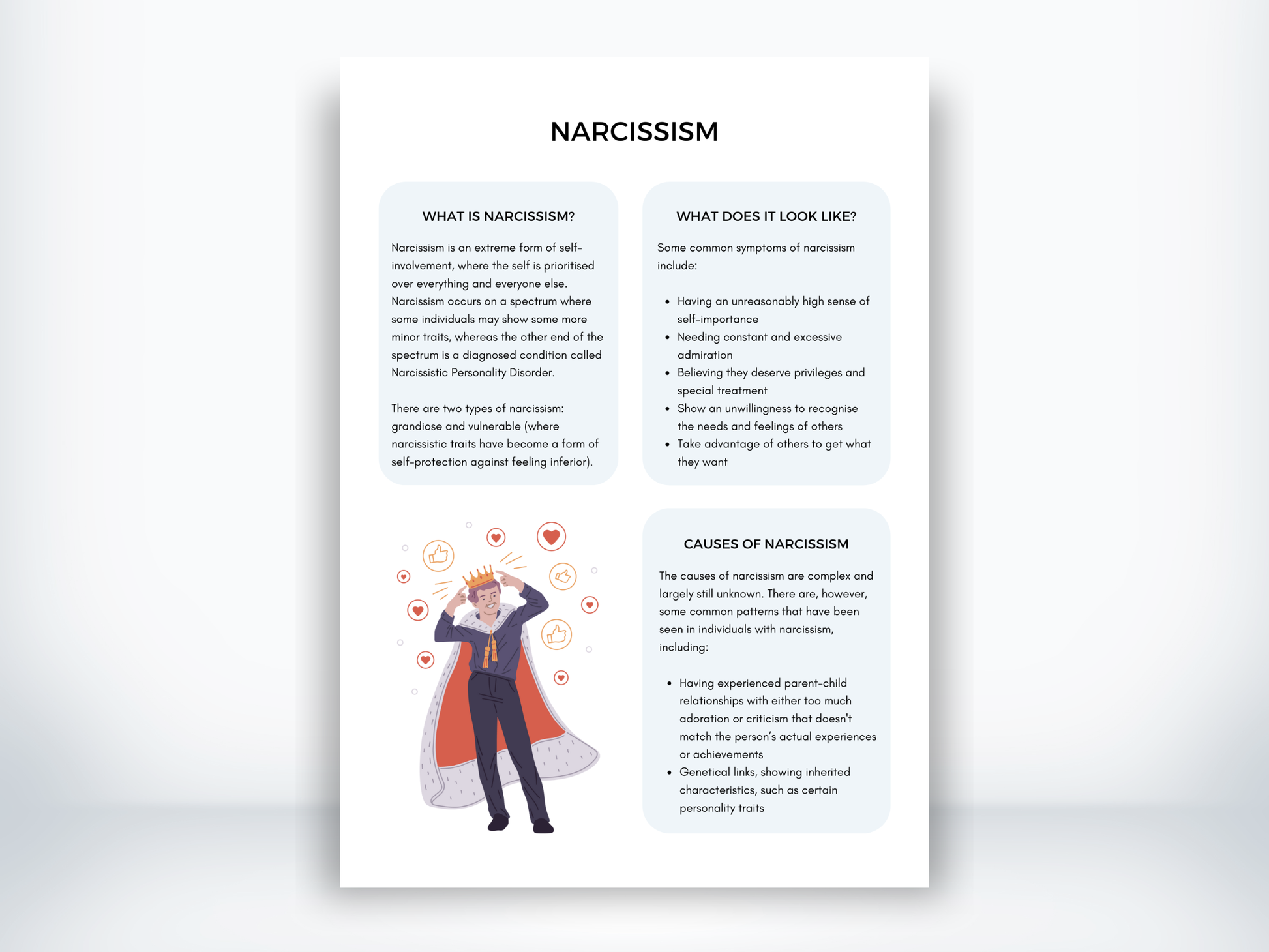 Narcissism Handout PDF