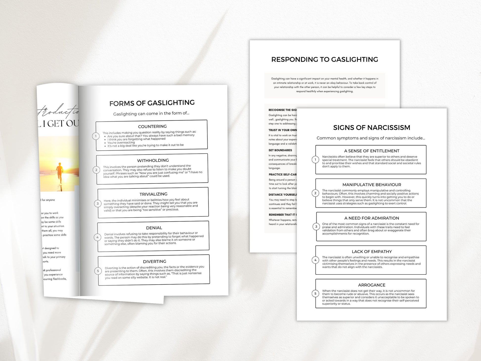 Narcissism Psychoeducation Worksheets