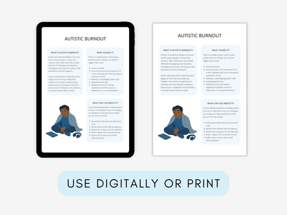 Neurodiversity & Spoon Theory Therapy Worksheets