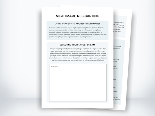 Nightmare Rescripting Worksheet PDF