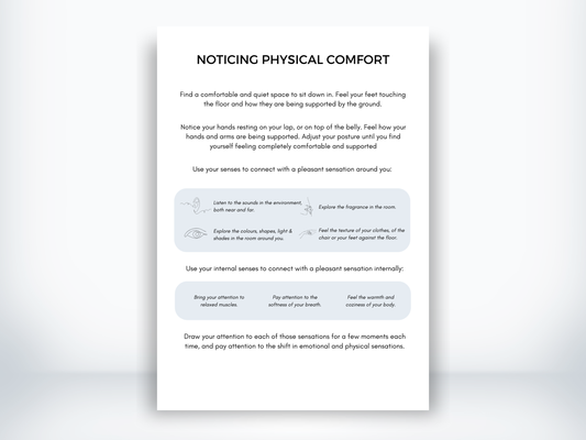 Noticing Physical Comfort Script PDF