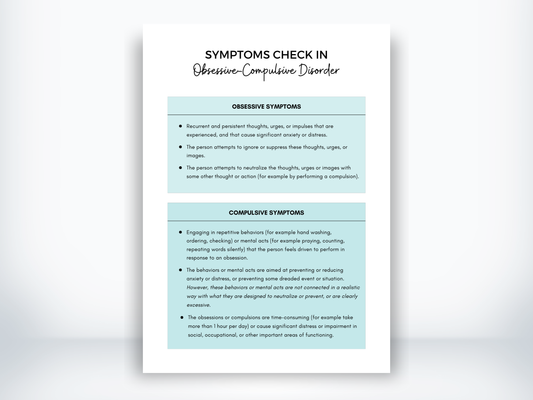 OCD Symptoms PDF