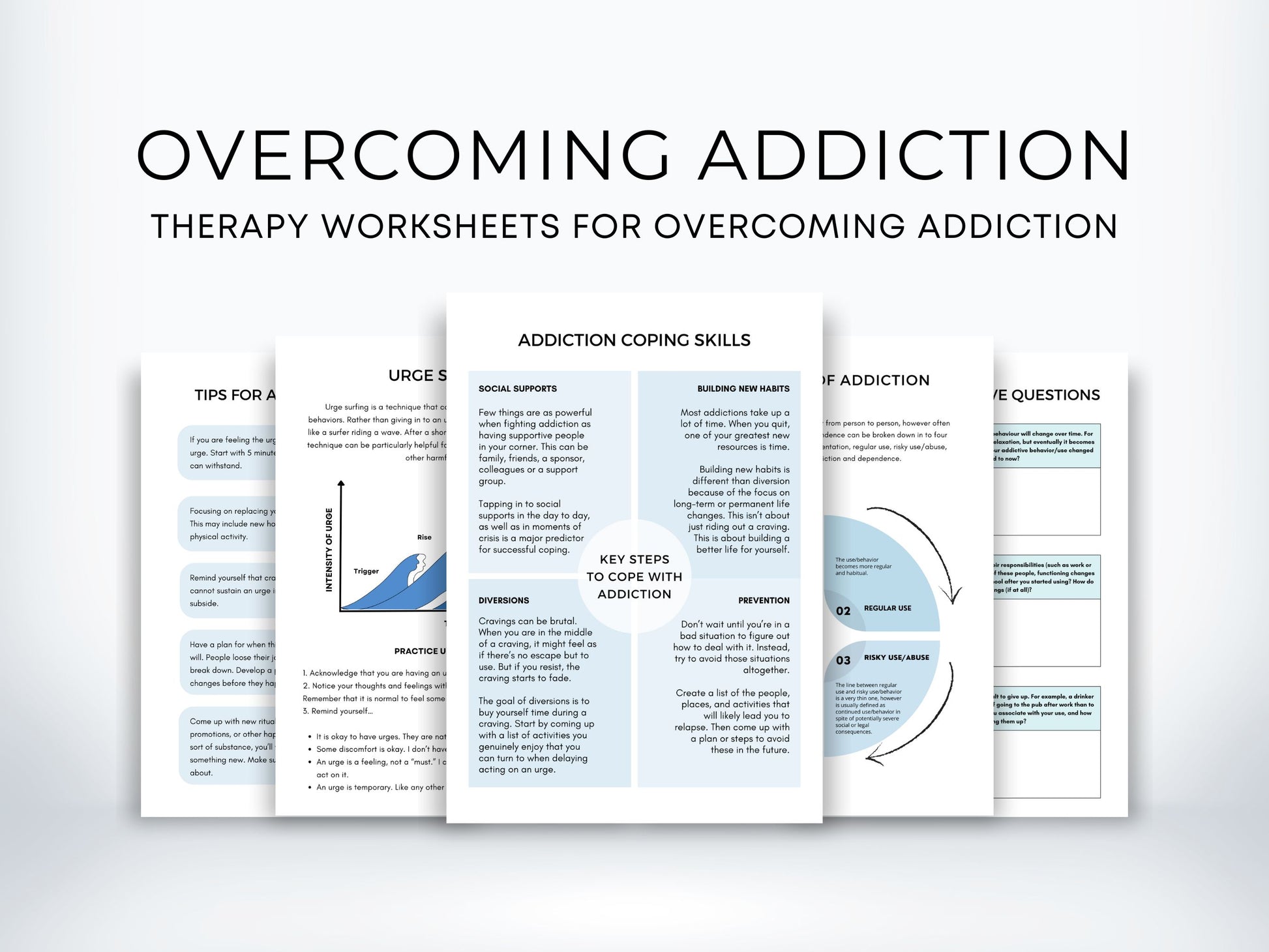 Overcoming Addiction Worksheets PDF