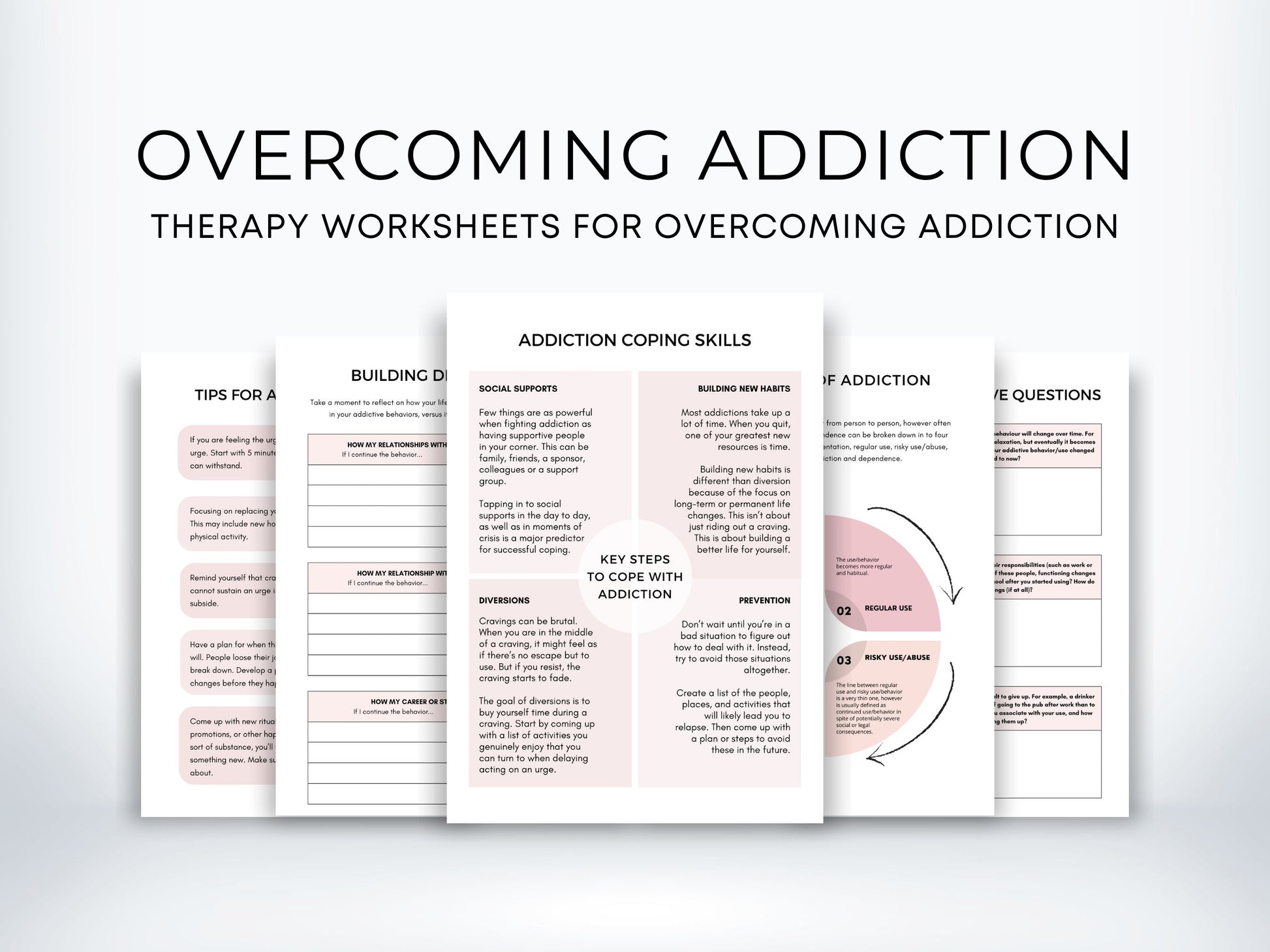 Overcoming Addiction Worksheets PDF