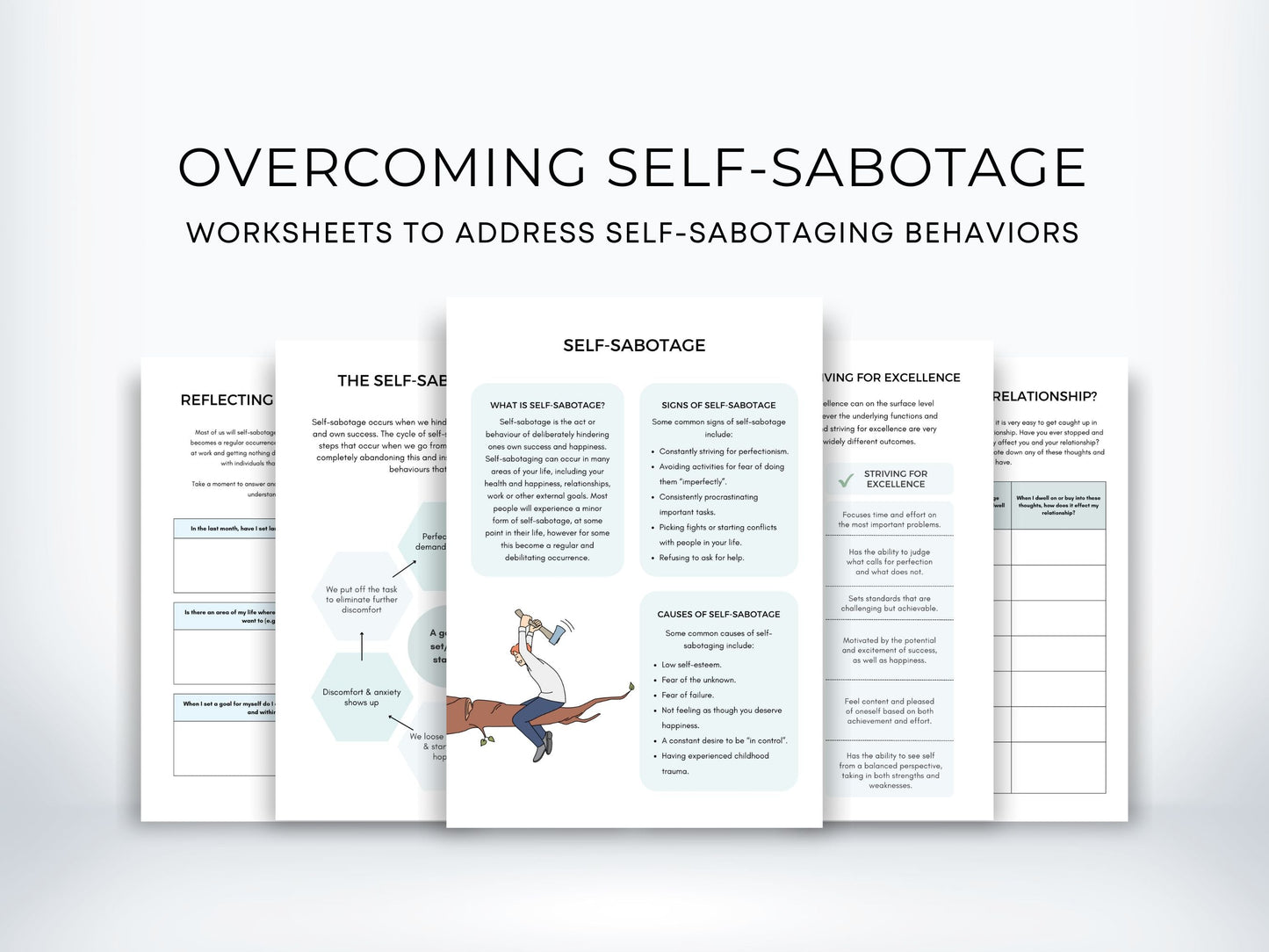 Overcoming Self-Sabotage Worksheets PDF