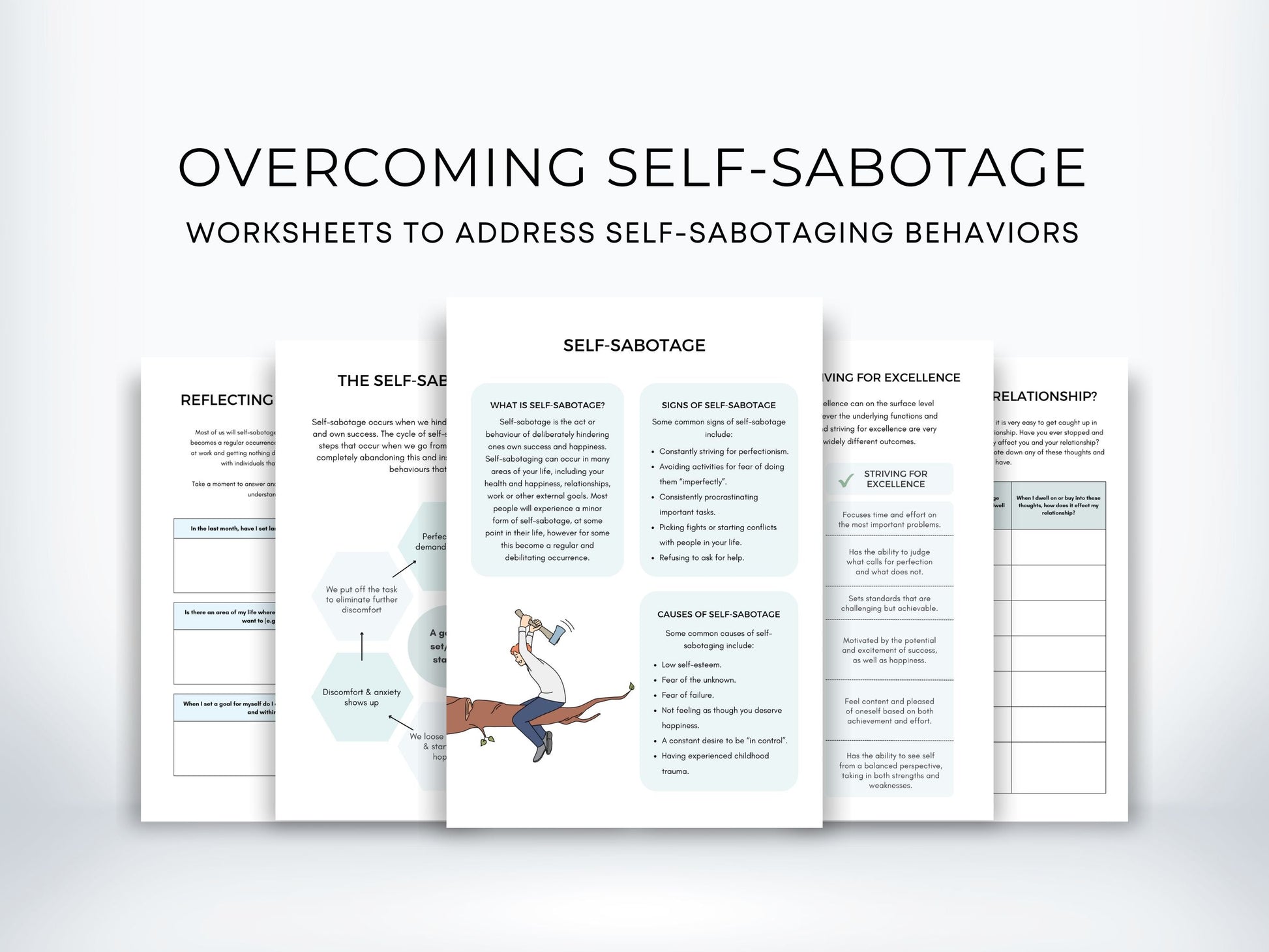 Overcoming Self-Sabotage Worksheets PDF