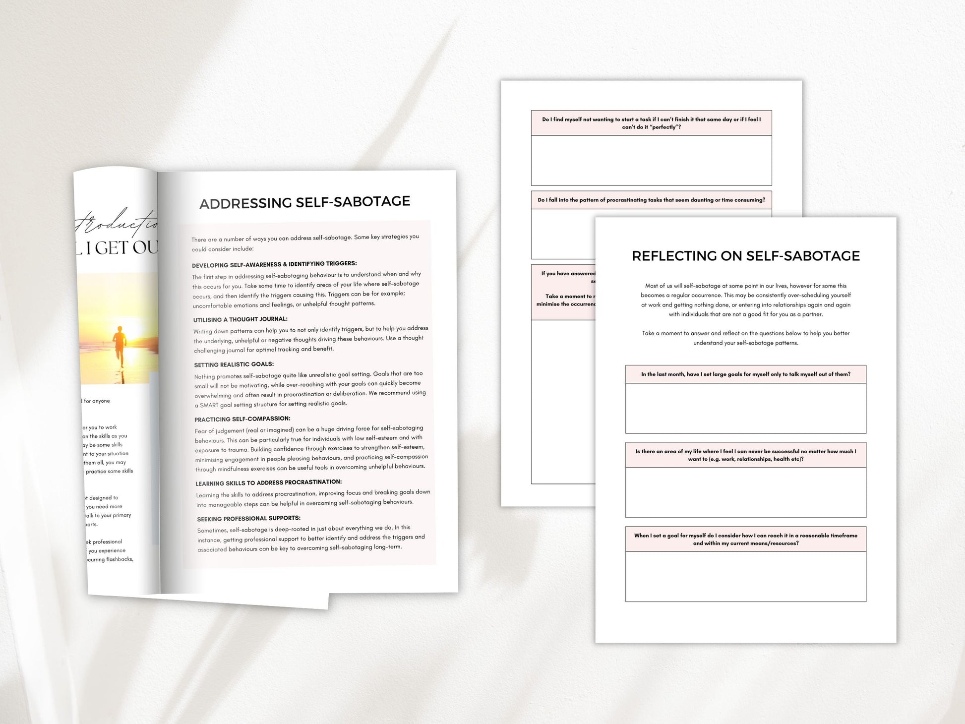 Overcoming Self-Sabotage Worksheets PDF