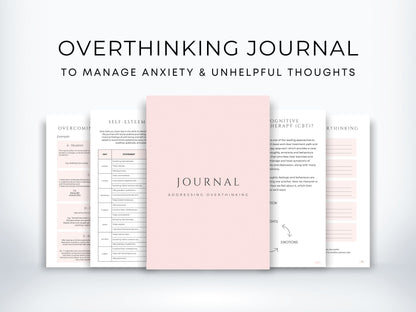 Overthinking Journal for Anxiety PDF